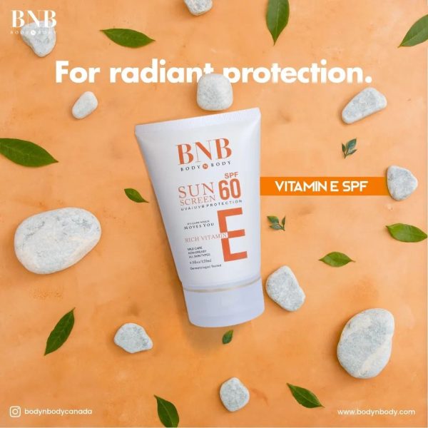 BNB Sunscreen SPF-60 | Enriched with Vitamin E | 120ml – Ultimate Sun Protection!