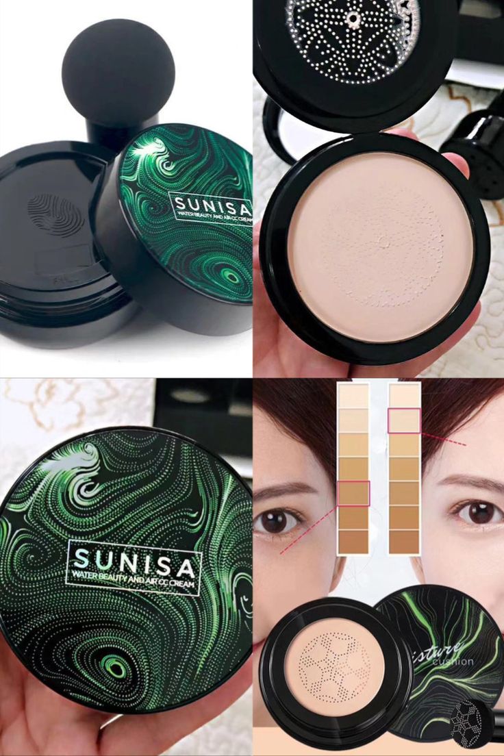 Best Foundation Sunisa 3-in-1 Air Cushion Foundation | Waterproof BB & CC Cream with Mushroom Head Applicatord
