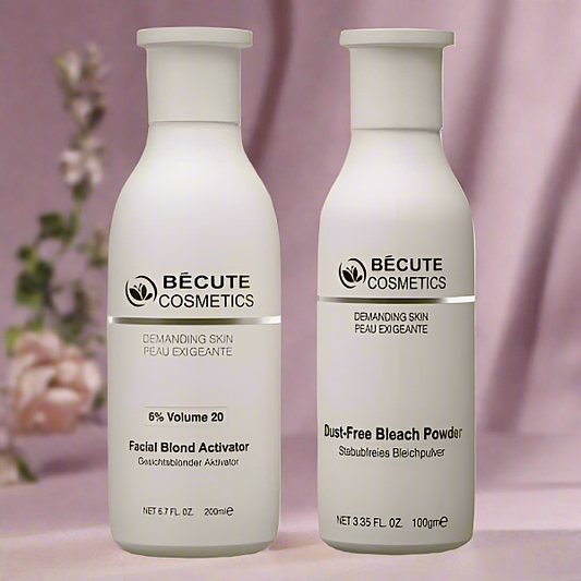 Becute Skin Polish Set – Becute Bleach Powder & Facial Blonde Activator (200ml)