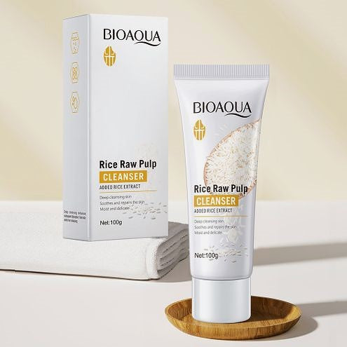 BIOAQUA Rice Raw Pulp Skin Whitening Product – Facial Cleanser (100g)