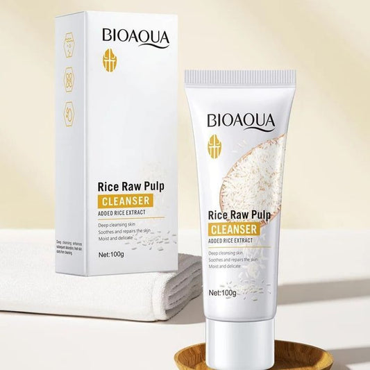BIOAQUA Rice Raw Pulp Skin Whitening Product – Facial Cleanser (100g)