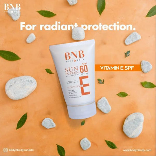 BNB Sunscreen SPF-60 | Enriched with Vitamin E | 120ml – Ultimate Sun Protection!