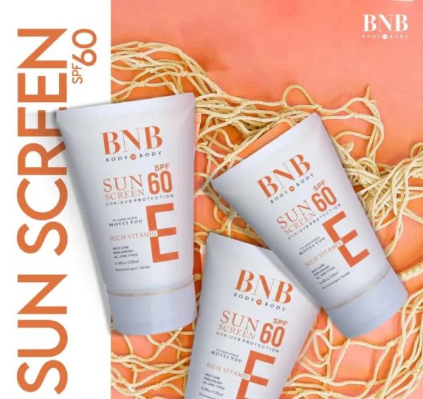 BNB Sunscreen SPF-60 | Enriched with Vitamin E | 120ml – Ultimate Sun Protection!