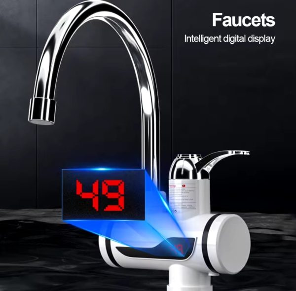 Electric Water Heating Faucet ,tap For Kitchens And Bathrooms | Display | Hot Water (without Shower )